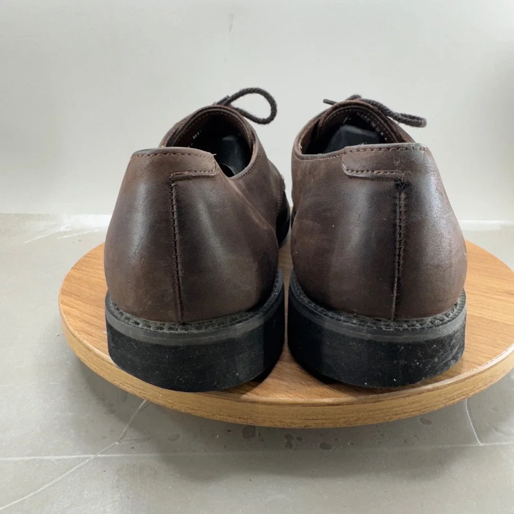 Dexter Mens Oxford Shoes 12 M Brown Suede Made in USA Vintage Derby Academia